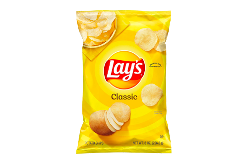 Delicious Lay’s Potato Chips, Classic, 8 oz Bag