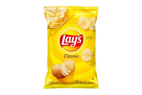 Delicious Lay’s Potato Chips, Classic, 8 oz Bag