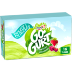 Simply Go-GURT Strawberry and Mixed Berry Kids Low Fat Yogurt Variety Pack, Gluten Free, 2 oz. Yogurt Tubes (16 Count)